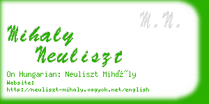 mihaly neuliszt business card